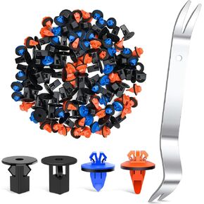 GOOACC 120PCS Car Bumper Retainer Clips Bumper Fender Liner Kit for Lexus Toyota 4Runner Tacoma RAV4 Scion 75495-35010 75397-35010 90189-06065 90189-06013 with Fastener Remover