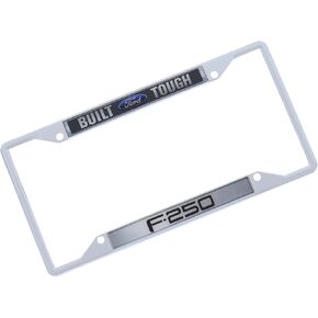 Logo License Plate Frame for Ford Built Tough/F250 (Black)