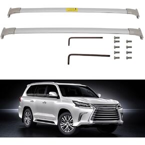ECCPP Silver Roof Rack Cross Bar Luggage Cargo Carrier Rails Fits for Lexus for LX570 2016-2020 Roof Rack Crossbars