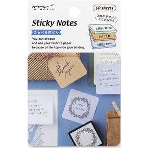 Midori 19089006 Sticky Notes, Sticky Paper, Cold Color