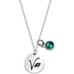 MYOSPARK Vegetarian Gift Vegan Symbol Necklace Veganism Jewelry Animal Lover Gift