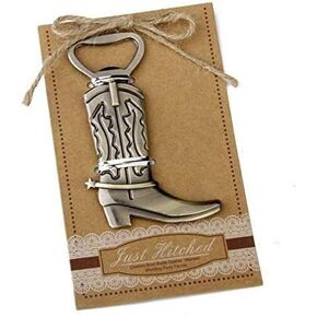 Cowboy Boot Bottle Openers with Exquisite Packaging, 12 Pcs Boot Bottle Opener Beer Accessories Metal Stainless Steel Bottle Openers,Best Groomsman Gift