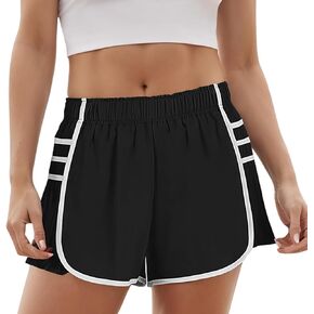 Running Shorts for Women High Waisted Athletic Shorts Quick Dry Flowy Workout Pleated Butterfly Short with Pockets