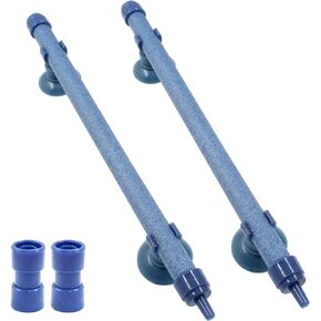 2 Pieces 10 Inch Air Stone Bar Blue Fish Tank Air Pump Aquarium Bubble Wall Aquarium Air Bubble Tube for Fish Tank Bubble Release Diffuser Bar