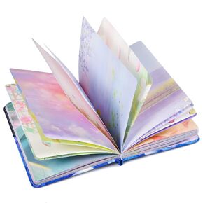 OMEYA PU Leather Colorful Blank Writing Journal for Women, Hardcover Notebooks Personal Diary, Beautiful Journal to Write in, Art Sketchbook, Gift for Women Girls, 258 Page （Light Blue）
