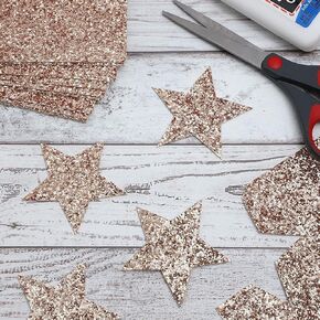 Rose Gold Glitter Cardstock Paper ( 8.5 x 11 Inches, 30 Pack)