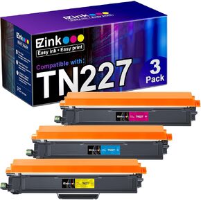 E-Z Ink (TM) Compatible Toner Cartridge Replacement for Brother TN227 TN223 TN227C TN227M TN227Y to use with MFC-L3750CDW HL-L3210CW HL-L3290CD HL-L3230CDW MFC-L3710CW HL-L3270CDW (3 Pack)