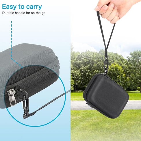 RAIACE Hard Travel Storage Case Compatible with Anker 2wmAh Portable Charger, Built-in mesh Pocket for USB-C Cable. (case only) - Black in Saudi Arabia