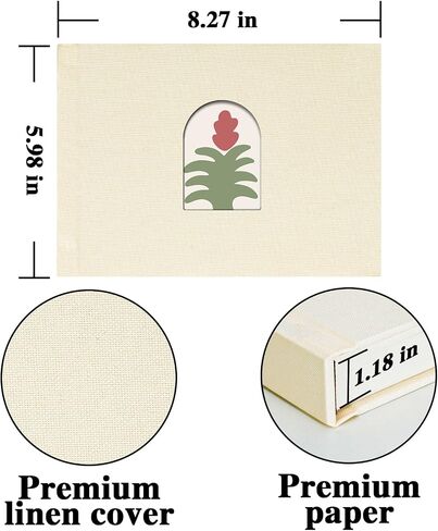 Vienrose Mini Photo Album 52 Pockets Fits for Instant Camera Mini 12 11 9 8 90 25, Polaroid Snap PIC-300, Kodak Mini 3-Inch Film, Beige in Saudi Arabia