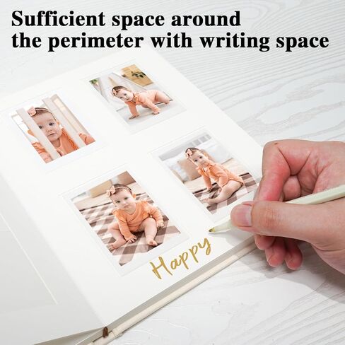 Vienrose Mini Photo Album 52 Pockets Fits for Instant Camera Mini 12 11 9 8 90 25, Polaroid Snap PIC-300, Kodak Mini 3-Inch Film, Beige in Kuwait