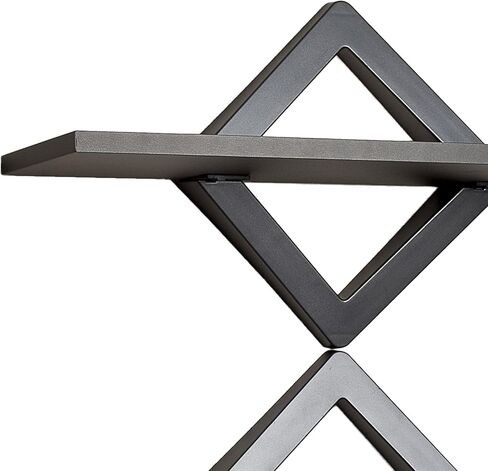 Danya B. Diamonds نظام رفوف مثبت على الحائط بـ 3 مستويات - أرفف عائمة للزينة (أبيض) in Kuwait