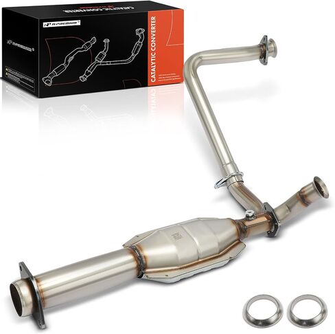 A-Premium Catalytic Converter Kit Direct-Fit Compatible with Chevrolet Tahoe, Blazer, C1500 Suburban, C2500, K1500, K1500 Suburban & GMC Yukon, C1500 Suburban, C2500, 4.3L 5.0L 5.7L, E.P.A. Compliant in Saudi Arabia