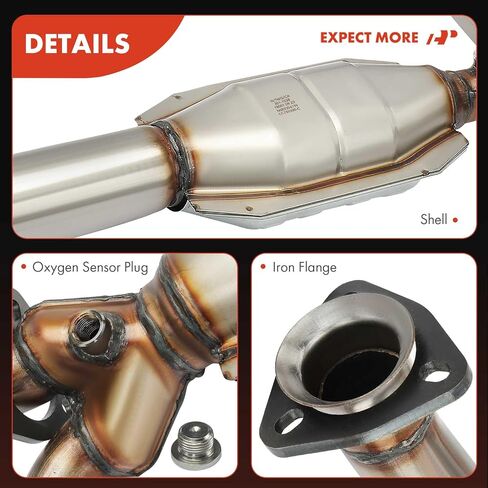 A-Premium Catalytic Converter Kit Direct-Fit Compatible with Chevrolet Tahoe, Blazer, C1500 Suburban, C2500, K1500, K1500 Suburban & GMC Yukon, C1500 Suburban, C2500, 4.3L 5.0L 5.7L, E.P.A. Compliant in Saudi Arabia
