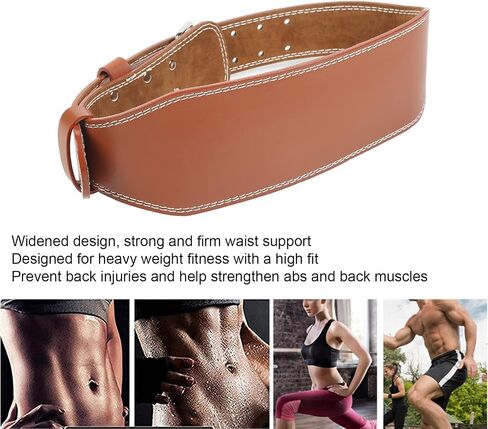 Weight Lifting Belt, Imitation Cowhide Weightlifting Waist Protection Belt Widen Gym Belts for Weightlifting Powerlifting Strength Training Squat Deadlift Workout Waist Support in Saudi Arabia
