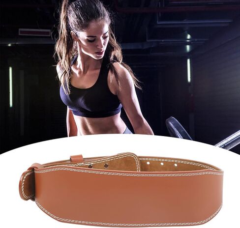 Weight Lifting Belt, Imitation Cowhide Weightlifting Waist Protection Belt Widen Gym Belts for Weightlifting Powerlifting Strength Training Squat Deadlift Workout Waist Support in Saudi Arabia