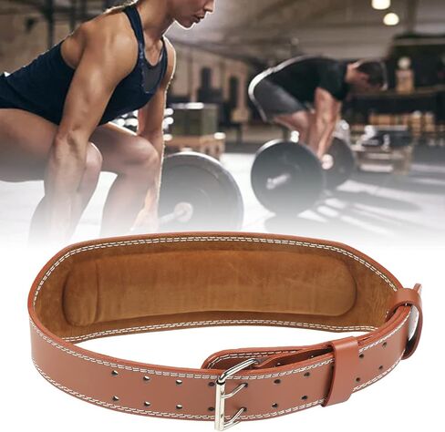 Weight Lifting Belt, Imitation Cowhide Weightlifting Waist Protection Belt Widen Gym Belts for Weightlifting Powerlifting Strength Training Squat Deadlift Workout Waist Support in Saudi Arabia