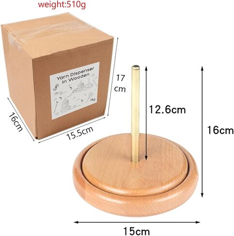 FantasyDay Race Wooden Crochet Yarn Holder Sewing Thread Organizer, Yarn Storage for Crochet Yarn Ball Knitting & Crochet Supplies in Saudi Arabia