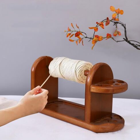 FantasyDay Race Wooden Crochet Yarn Holder Sewing Thread Organizer, Yarn Storage for Crochet Yarn Ball Knitting & Crochet Supplies in Saudi Arabia