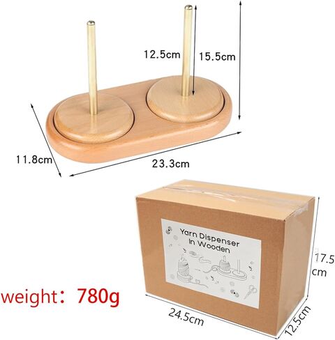 FantasyDay Race Wooden Crochet Yarn Holder Sewing Thread Organizer, Yarn Storage for Crochet Yarn Ball Knitting & Crochet Supplies in Kuwait