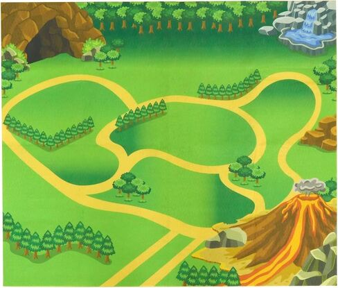 Activity Playmat Fun Mat Farm Dinosaur Unicorn Safari Toys, Boys and Girls Gift (Dinosaur) in Saudi Arabia