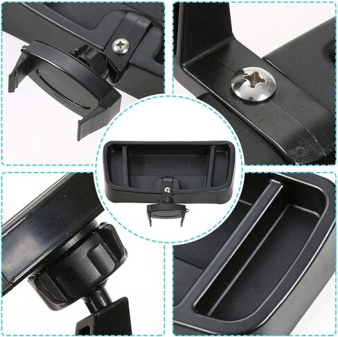 Hoolcar Interior Phone Holder Radio Holder Multi-Functional Walkie Talkie Cell Phone Mount Bracket for 1997-2006 Jeep Wrangler TJ, Black in Saudi Arabia