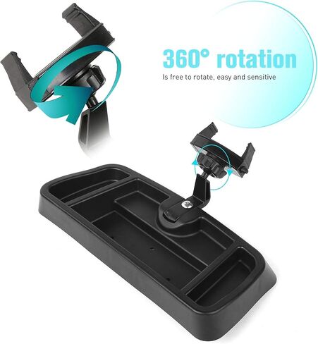 Hoolcar Interior Phone Holder Radio Holder Multi-Functional Walkie Talkie Cell Phone Mount Bracket for 1997-2006 Jeep Wrangler TJ, Black in Saudi Arabia