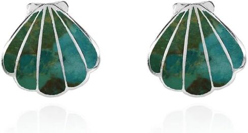 أذن البحر الفضة الاسترليني أو مقلد أقراط صدف الفيروز in Kuwait