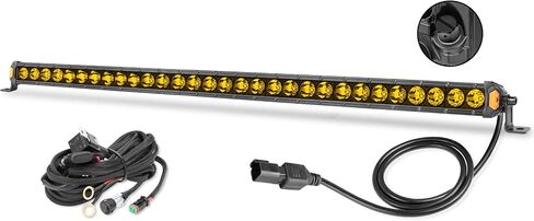 14 Inch LED Light Bar Slim 60W Single Row Driving Light Bar with Wiring Harness Amber Off Road Light Combo Work Light Super Bright Fog Lights for Trucks SUV ATV UTV Pickup Boat in Saudi Arabia