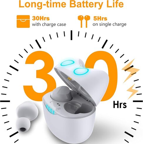 Kids Wireless Earbuds Cute Cartoon Bluetooth in-Ear Headphones Stereo Headphones Microphone Noise Canceling Touch Control 30 Hours Playtime, Suitable as Various (Little Devil) in Kuwait