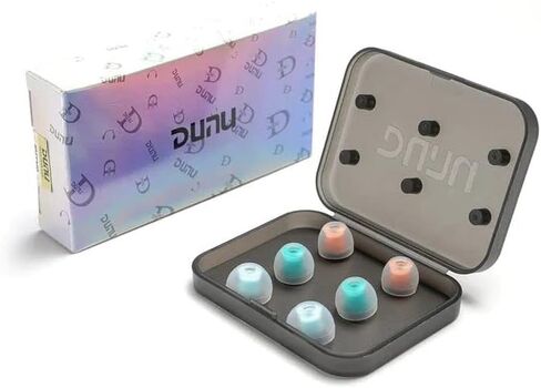 Linsoul DUNU Candy Silicone Eartips S/M/L (3pairs) Bore Size 4.6mm/Single Flange for Earphone Nozzle Diameter from 4.6mm-5.5mm (S/M/L- Each Size 1 Pair) in Saudi Arabia
