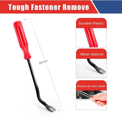 120 قطعة 6.8 مم 7.8 مم 8.5 مم 10 مم مشابك تثبيت ممتص الصدمات، مشابك تثبيت بلاستيكية، مشابك رفرف لوحة زخرفة الباب، مشابك ممتص الصدمات مع أداة إزالة تثبيت واحدة (أسود) in Kuwait