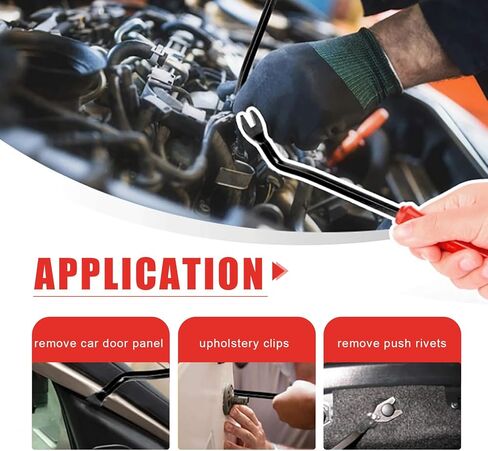 120 قطعة 6.8 مم 7.8 مم 8.5 مم 10 مم مشابك تثبيت ممتص الصدمات، مشابك تثبيت بلاستيكية، مشابك رفرف لوحة زخرفة الباب، مشابك ممتص الصدمات مع أداة إزالة تثبيت واحدة (أسود) in Kuwait