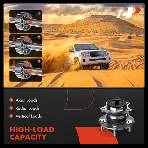 A-Premium 2 × محمل العجلة الخلفية ومجموعة المحور مع 5 عروة متوافقة مع Mazda 6 2009 2010 2011 2012 2013 in Saudi Arabia