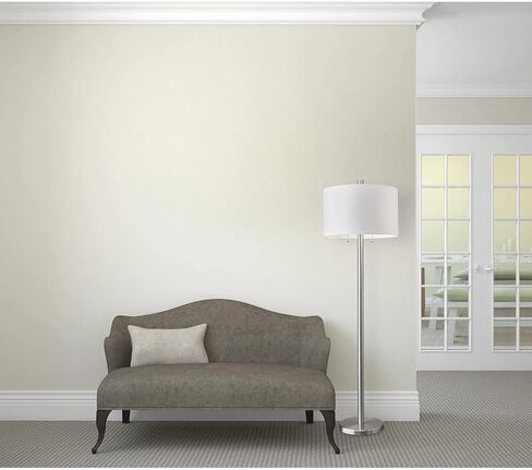 Adesso 4067-22 Boulevard Floor Lamp, 61 in., 2 x 100 W Incandescent/26W CFL, Brushed Steel Finish, 1 Tall Lamp in Kuwait