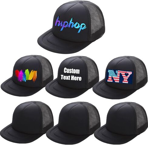 7 حزمة Snapback قبعة فارغة التسامي شقة بيل قبعة سائق الشاحنة الهيب هوب شبكة الظهر قبعة بيسبول للرجال النساء in Kuwait