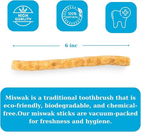 سوميلا أعواد السواك للأسنان، أعواد المسواك للأسنان، أعواد المضغ للبشر، فرشاة الأسنان الطبيعية التقليدية (10 قطع) in Kuwait