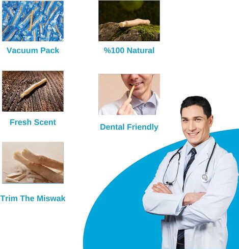 سوميلا أعواد السواك للأسنان، أعواد المسواك للأسنان، أعواد المضغ للبشر، فرشاة الأسنان الطبيعية التقليدية (10 قطع) in Kuwait