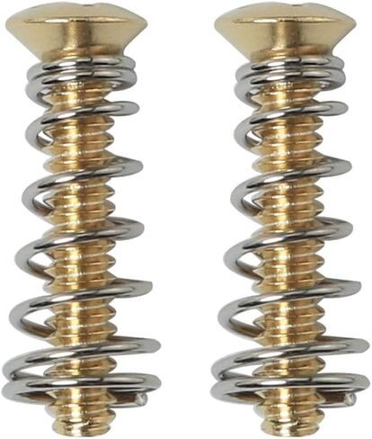 2PCS 6-32X3/4 inch Gold Stainless Steel Single Coil Pickup Mounting Screws and Springs Set for Electric Guitar in Saudi Arabia