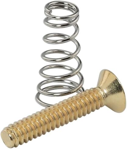 2PCS 6-32X3/4 inch Gold Stainless Steel Single Coil Pickup Mounting Screws and Springs Set for Electric Guitar in Saudi Arabia