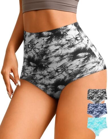 K-CHEONY سوبر عالية الخصر ملابس داخلية بيكيني بدون خياطة للنساء لا تظهر سراويل صفيق تمتد ملخصات تنفس باردة in Kuwait