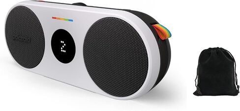 Polaroid P2 Portable Bluetooth Speaker with NFC, Dual Stereo Pairing, 20W RMS Power, Carry Strap, Clip-On, AUX Input, Wireless Music Player, Black, W/Pouch and Extra 6ft USB-C to USB-C Cable in Saudi Arabia
