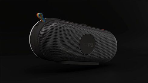 Polaroid P2 Portable Bluetooth Speaker with NFC, Dual Stereo Pairing, 20W RMS Power, Carry Strap, Clip-On, AUX Input, Wireless Music Player, Black, W/Pouch and Extra 6ft USB-C to USB-C Cable in Saudi Arabia