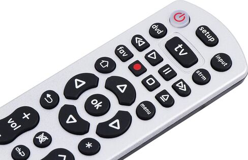 GE Universal Remote Control for Samsung, Vizio, LG, Sony, Sharp, Roku, Apple TV, RCA, Panasonic, Smart TVs, Streaming Players, Blu-ray, DVD, 3-Device, Black, 34456 in Saudi Arabia