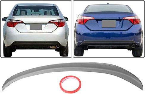 WFLNHB Rear Trunk Wing Spoiler Unpainted Replacement for 2014-2019 Toyota Corolla 4 Door Sedan 2014 2015 2016 2017 2018 2019 in Saudi Arabia