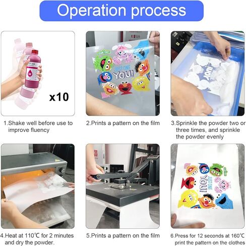 DTF Ink 1000ml Combo Pack Compatible for printheads Installed DTF Printers L1800 R1390 ET-4800 8550 XP15000 I3200 4720 XP600 TX800 ET2800,(2*White+ 1set Black Cyan Magenta Yellow) in Kuwait