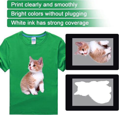 DTF Ink 1000ml Combo Pack Compatible for printheads Installed DTF Printers L1800 R1390 ET-4800 8550 XP15000 I3200 4720 XP600 TX800 ET2800,(2*White+ 1set Black Cyan Magenta Yellow) in Kuwait