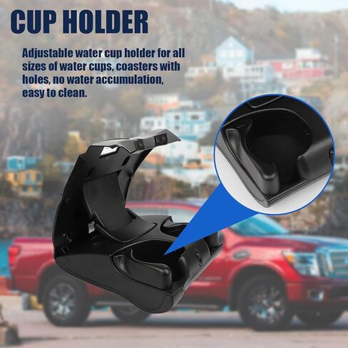 حامل أكواب لوحة أدوات حامل مشروبات متوافق مع دودج رام 1500 1998-2001، رام 2500 3500 1998-2002 حامل أكواب يحل محل 5FR421AZ 5FR421AZAE in Kuwait