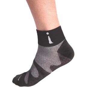 جوارب رياضية Incrediwear - جوارب ربعية وجوارب رياضية للرجال والنساء (أسود، كبير) in Kuwait