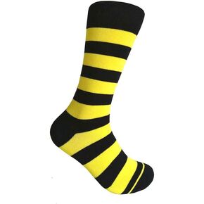 Men's Groomsmen Wedding|Party Events|Gala Collection Stripe Dress socks