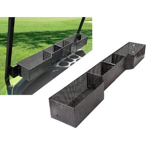 Yamaha Golf Cart Front Inner Dash Storage Basket and Rack Fits Yamaha G29 and Drive 2 Heavy Steel Golf Cart Mesh Basket